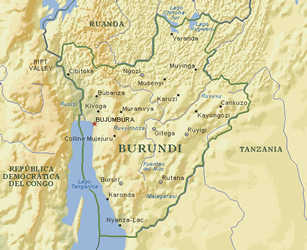 Pagina de mapas de Burundi